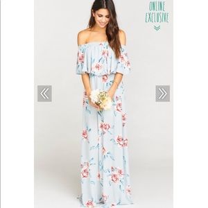 Show Me Your Mumu hacienda maxi- flower hour sky🌸